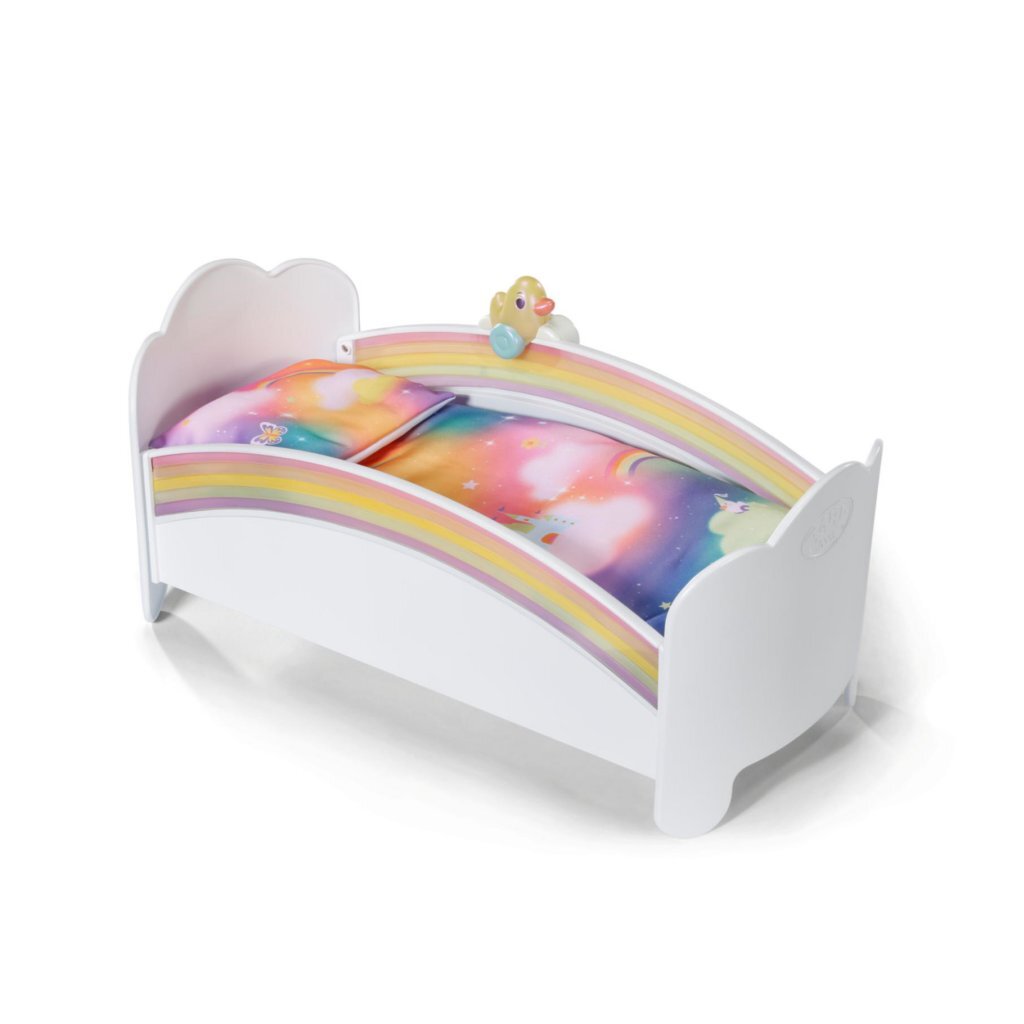 Baby Born Rainbow Bed with Light and Sound White