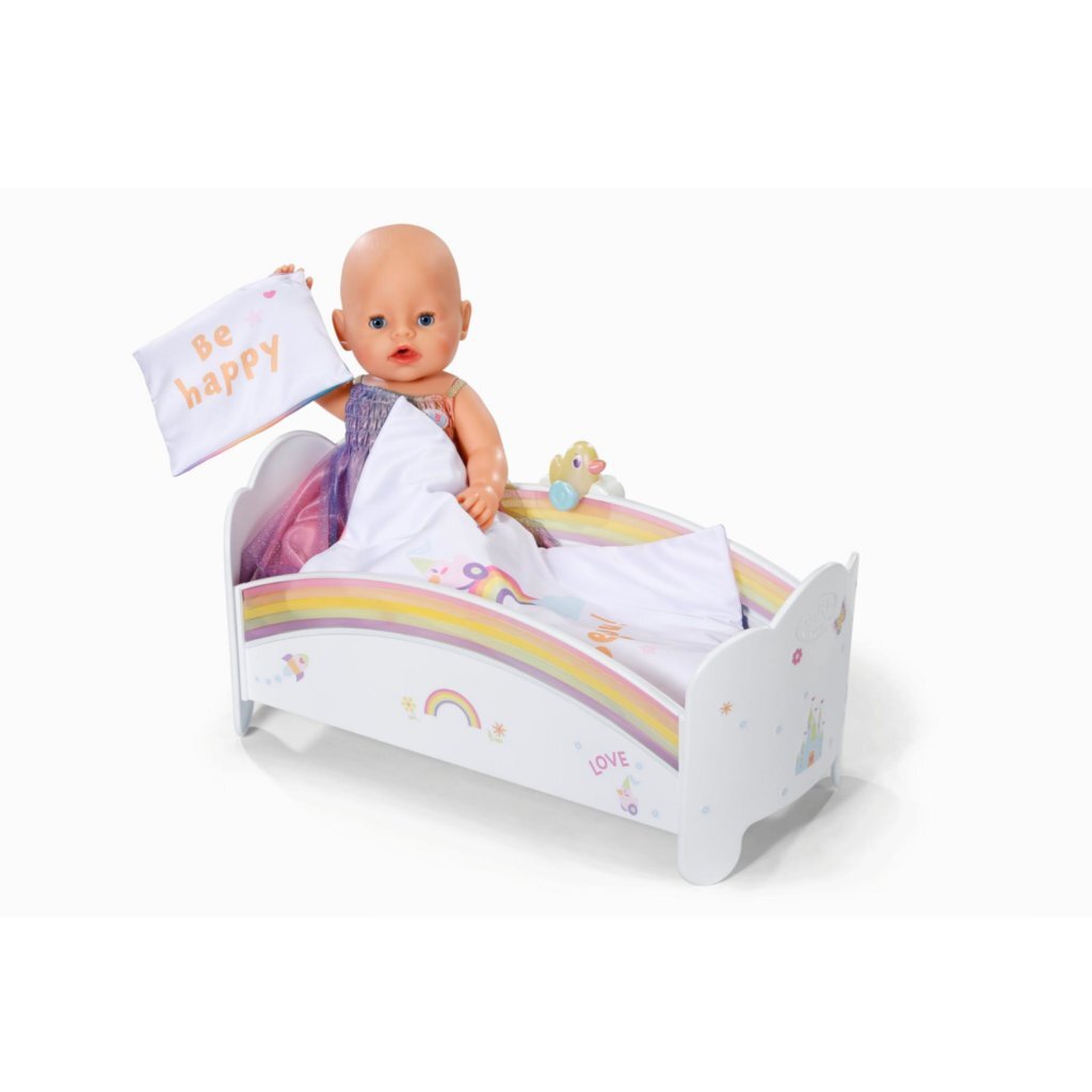 Baby Born Rainbow Bed with Light and Sound White