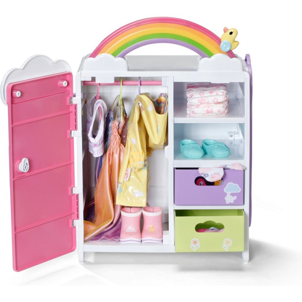 Baby Born Rainbow Wardrobe with Light and Sound 33x22x39 cm