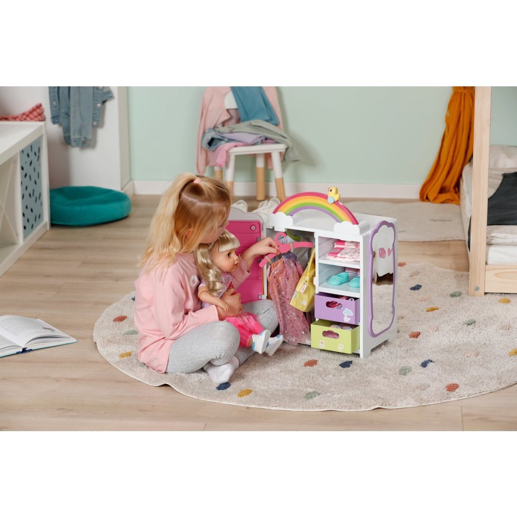 Baby Born Rainbow Wardrobe with Light and Sound 33x22x39 cm