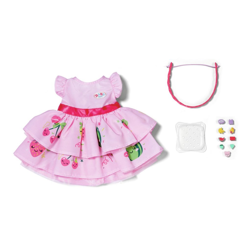 Baby Born Pink Dress with Pinplay for 43 cm Dolls