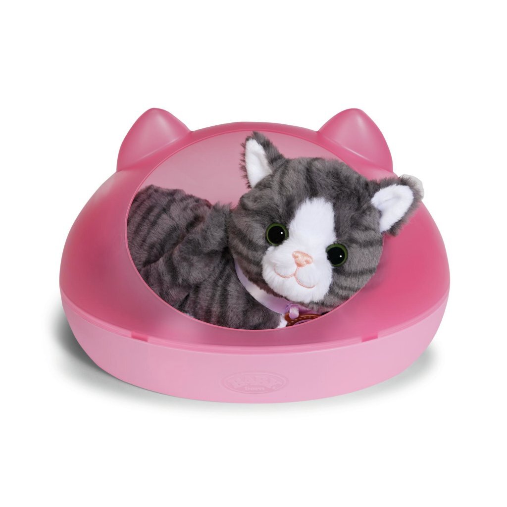 Baby Born My Cat Cookie Plush Cat with Basket + Sound