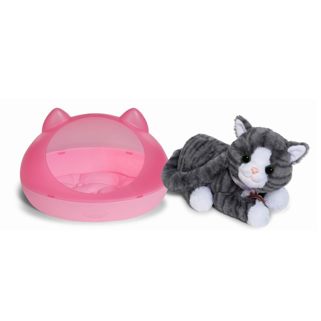 Baby Born My Cat Cookie Plush Cat with Basket + Sound