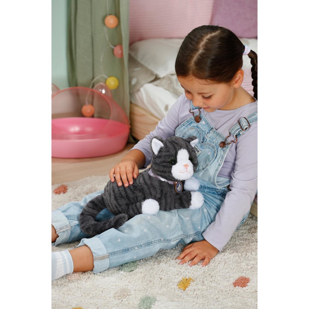 Baby Born My Cat Cookie Plush Cat with Basket + Sound