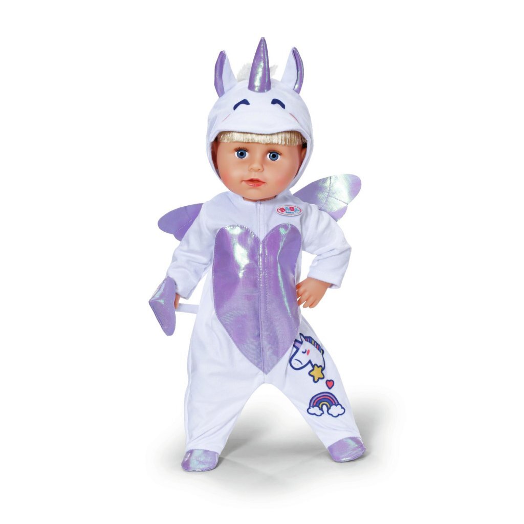 Baby Born Unicorn Onesie Purple - Magical Doll Outfit