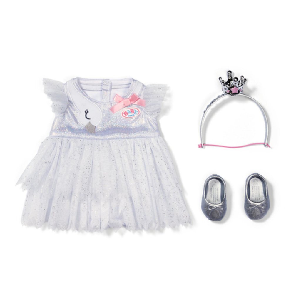Baby Born Ballerina Outfit - Dress, Headband, and Shoes for 43 cm Dolls