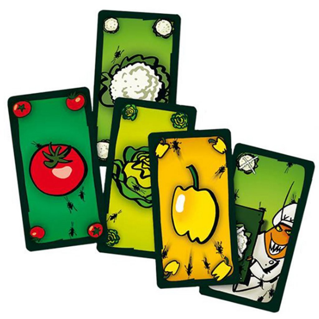 999 Games Cockroach Salad - Family Game for 2-8 Players - Fun Vegetable Naming Challenge