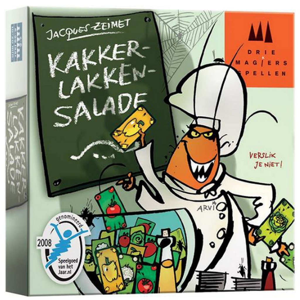 999 Games Cockroach Salad - Family Game for 2-8 Players - Fun Vegetable Naming Challenge