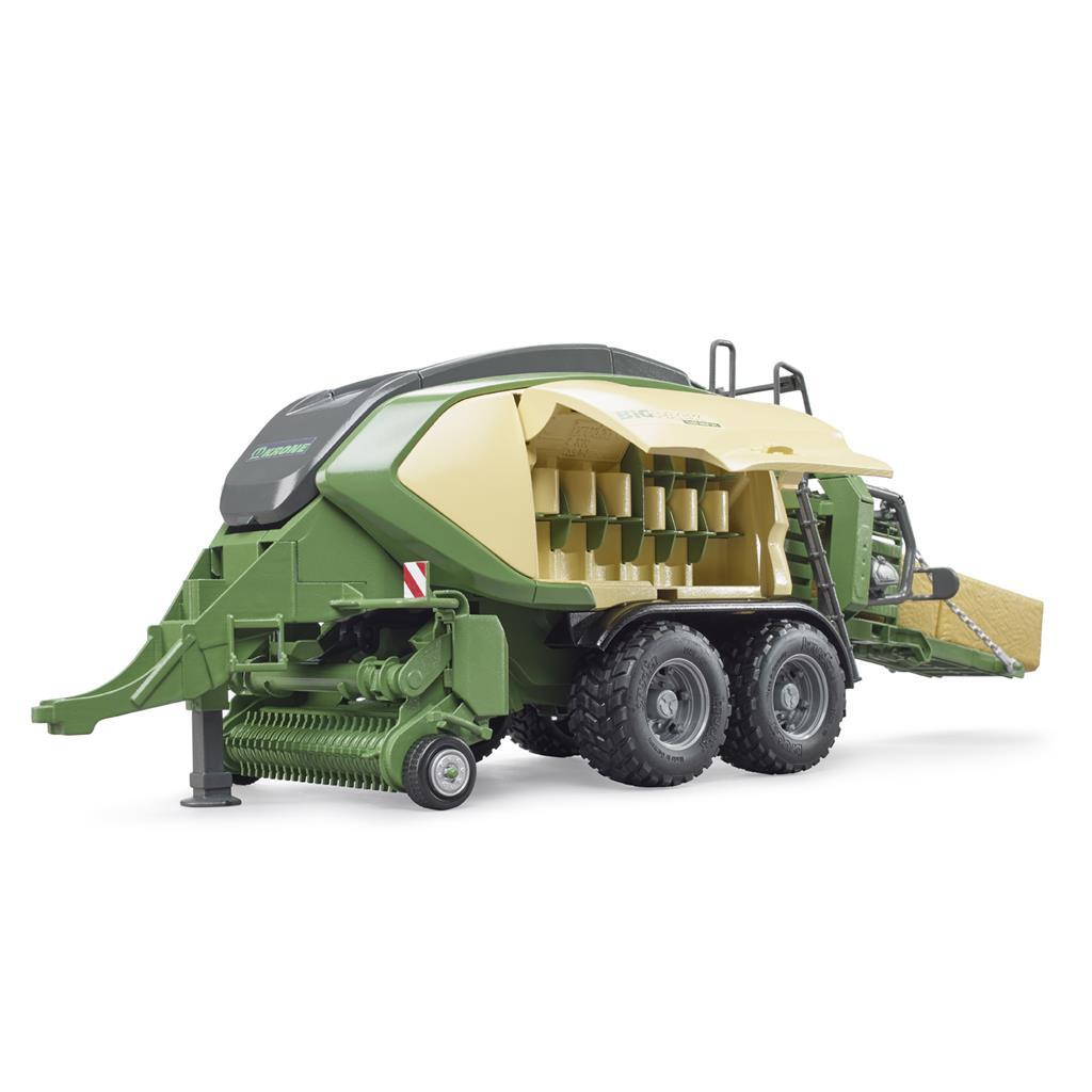Bruder Krone BigPack 1290 HDP Baler 02033 + 2 Straw Bales