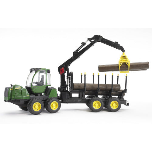 Bruder John Deere 1210E Tractor with Log Grab 1:16 Scale Toy