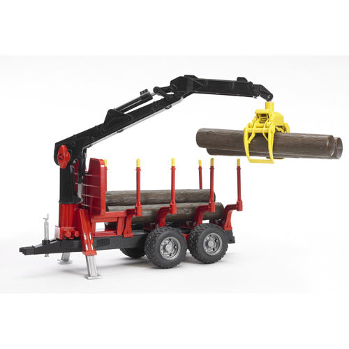 Bruder Trailer with Loading Crane 1:16 Scale Toy Model