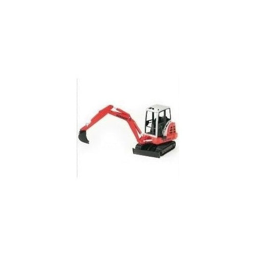 BRUDER | Mini Excavator | Schaeff HR16 1:16 Model 02432 - ABS Synthetic | Black Red White afbeelding 1
