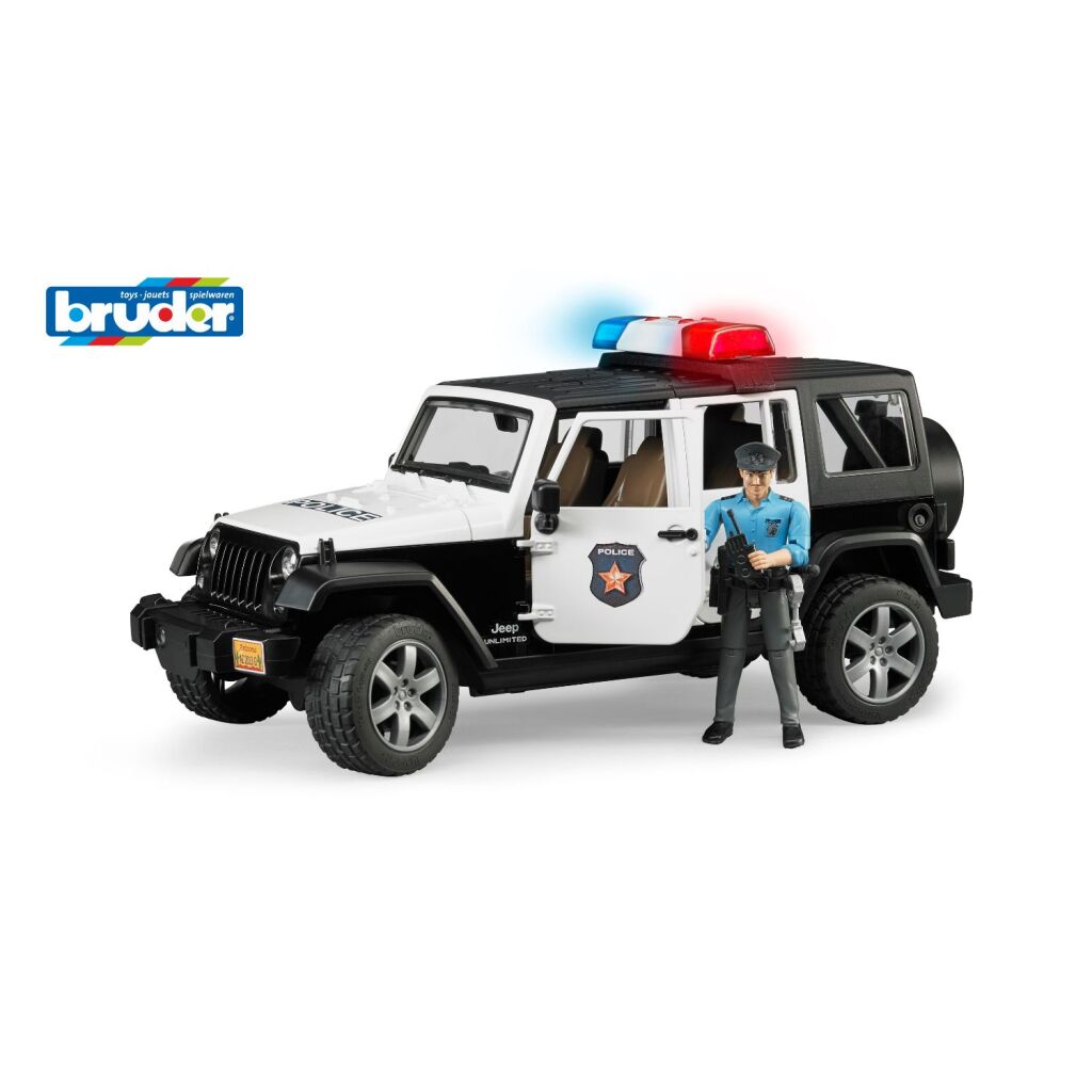 Bruder Wrangler Police Jeep 1:16 with Light and Sound