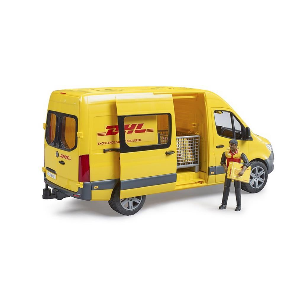 Bruder DHL MB Sprinter with Driver and Accessories
