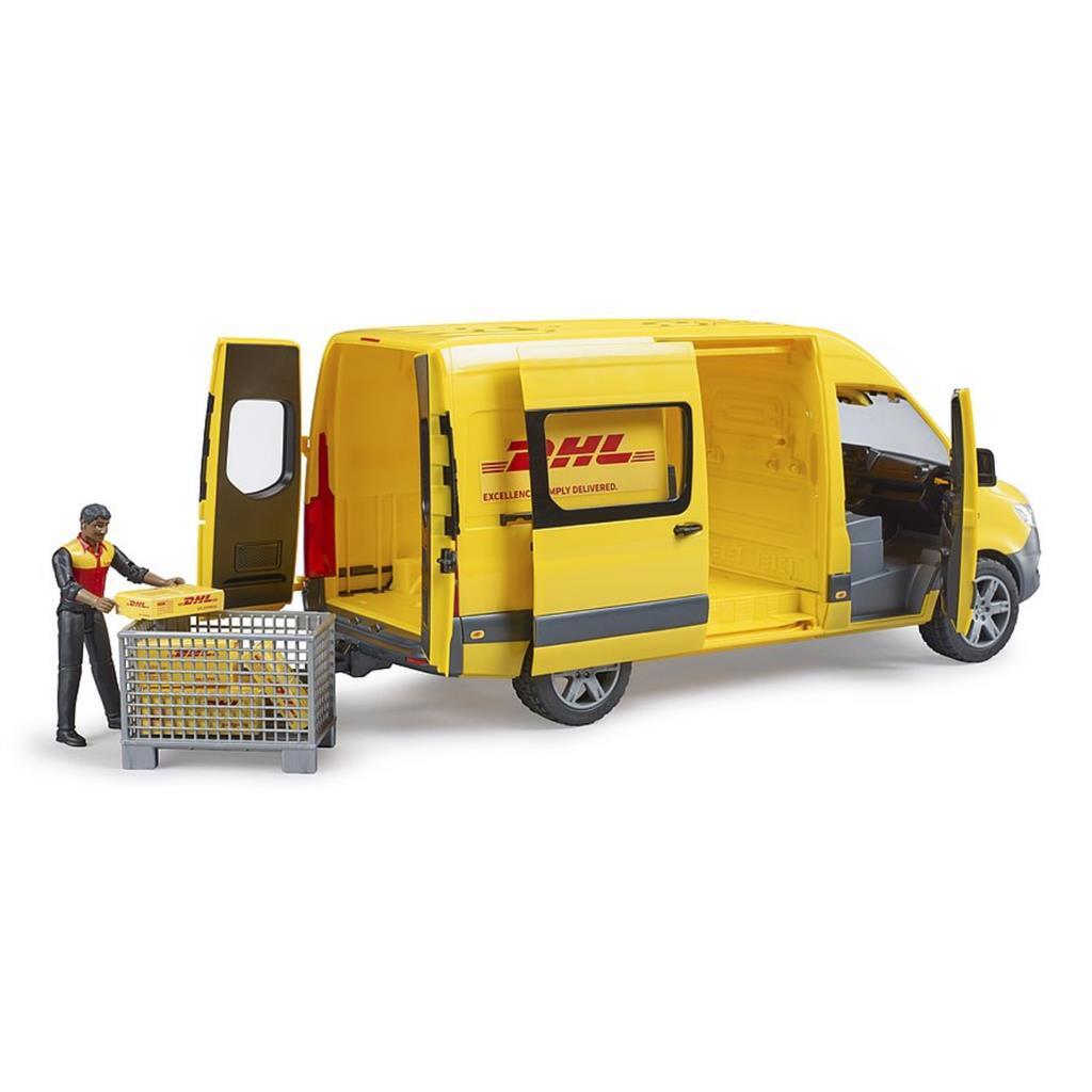 Bruder DHL MB Sprinter with Driver and Accessories