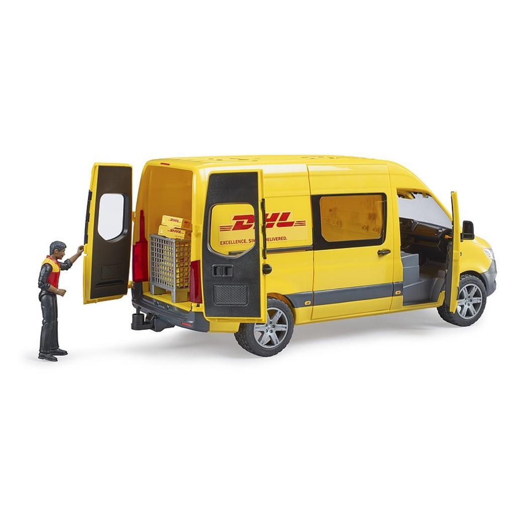 Bruder DHL MB Sprinter with Driver and Accessories