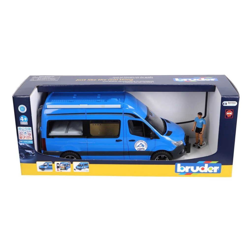 Bruder MB Sprinter Camper with Driver 02684