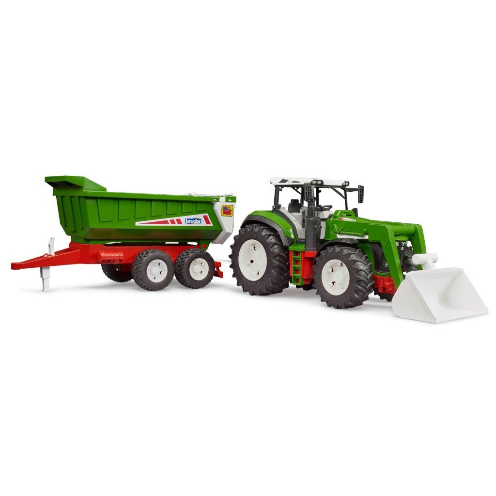 Bruder Roadmax Tractor with Front Loader + Dump Trailer for Children 2+ - Model 03452
