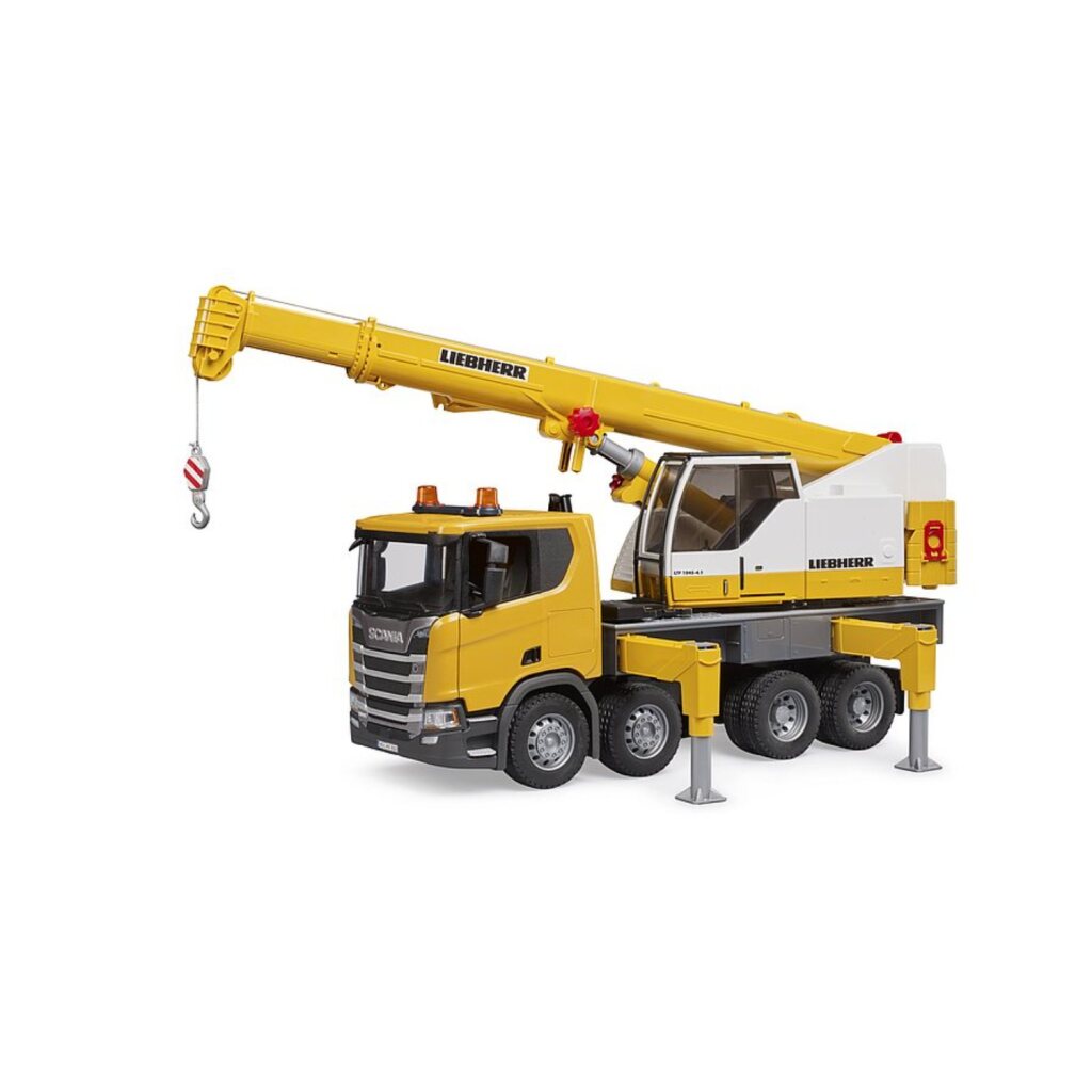 Bruder Scania Super 560R Liebherr Crane Truck with Light and Sound - Model 03571
