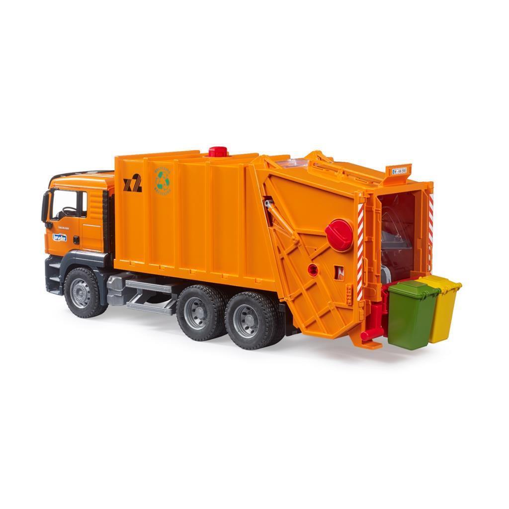 Bruder Garbage Truck with Rotating Mechanism - MAN TGS 03760