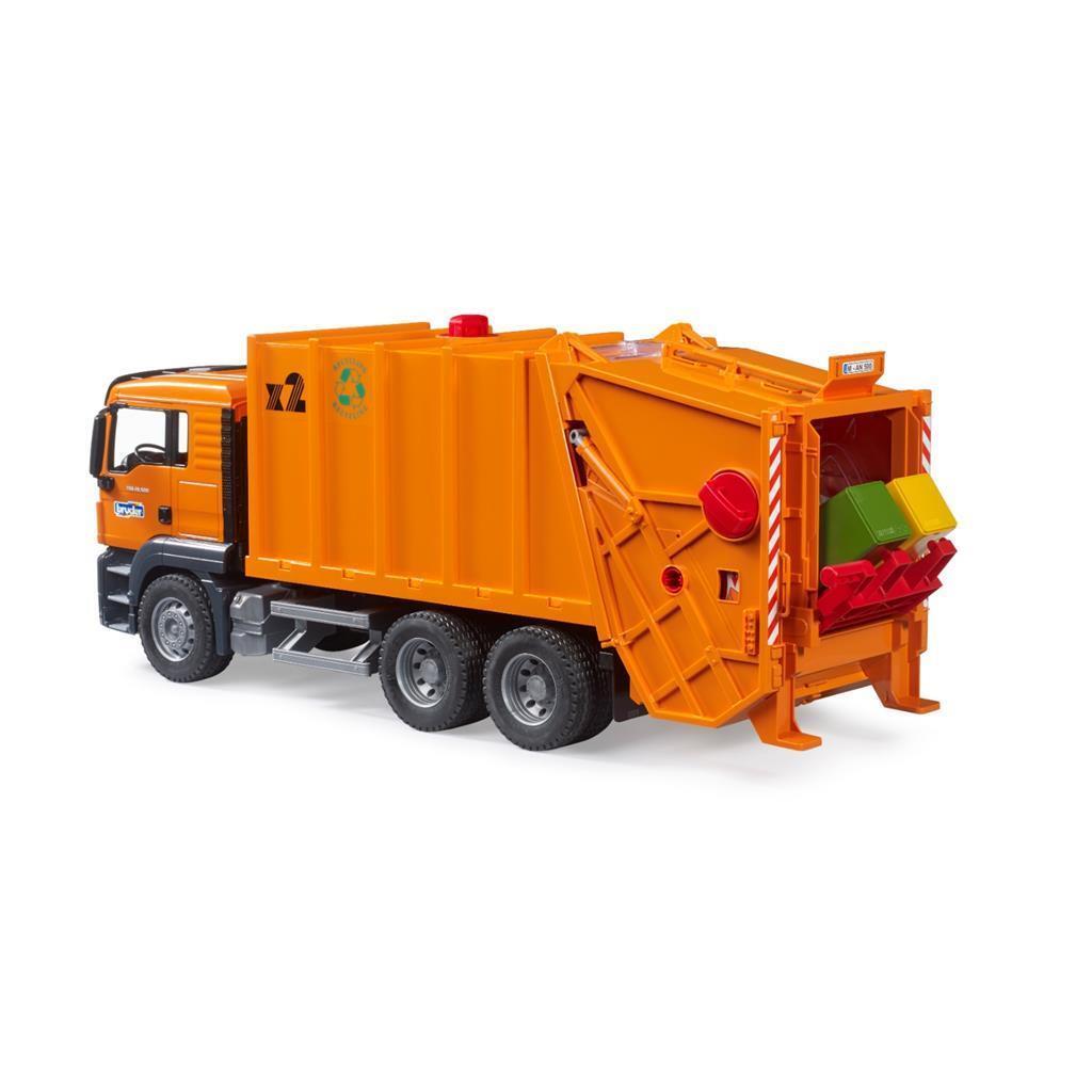 Bruder Garbage Truck with Rotating Mechanism - MAN TGS 03760
