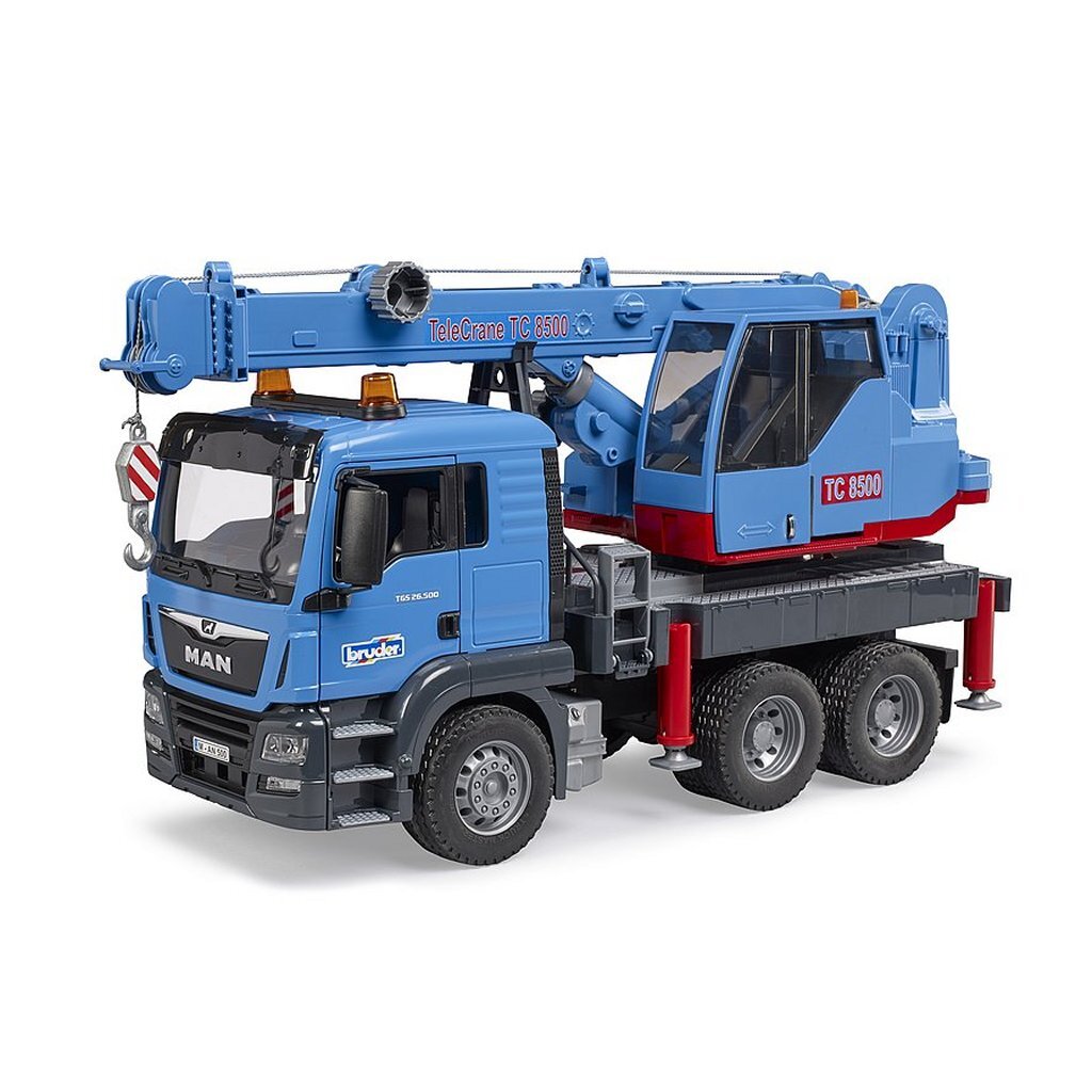 Bruder Crane Truck with Functional Rope Reel - MAN TGS 03771