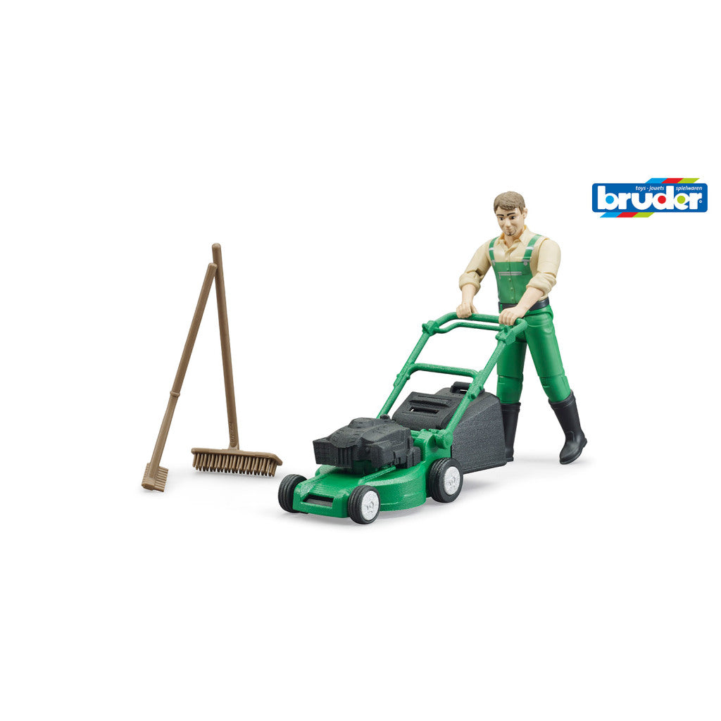 Bruder Gardener with Lawnmower + Accessories
