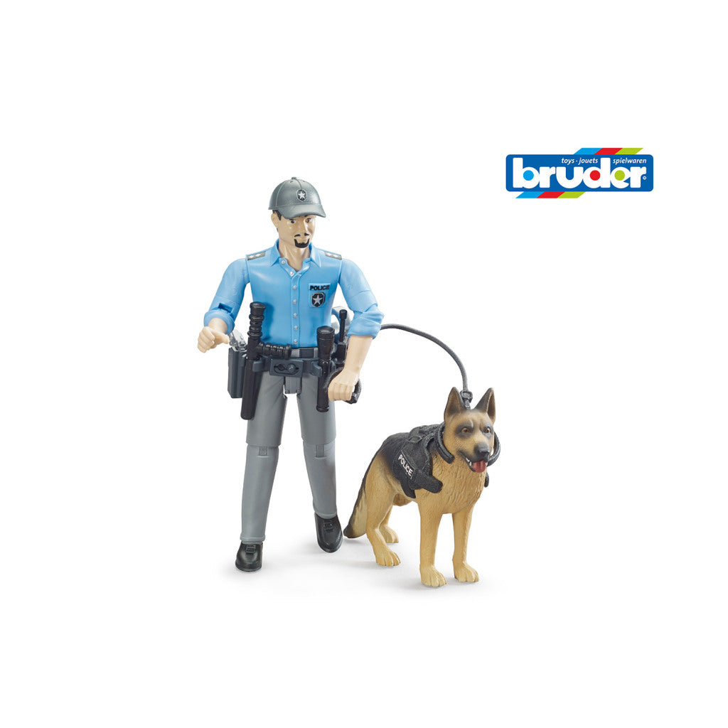 Bruder BWorld Policeman with Dog
