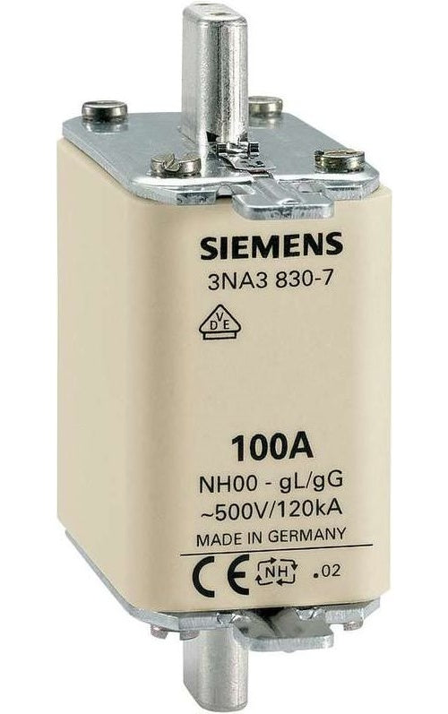 Siemens NH-Sicherungseinsatz 500 V Größe 000 50 A (3NA3820) afbeelding 1