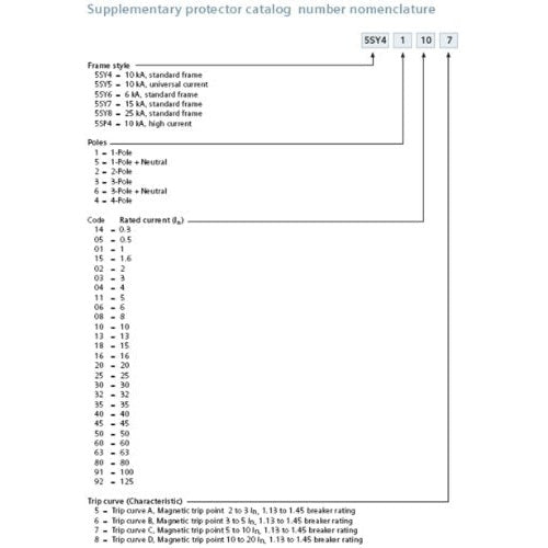 Siemens Leitungsschutzschalter 1 A 1-polig C (5SY4101-7) afbeelding 5