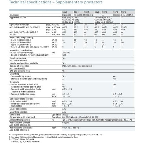 Siemens Leitungsschutzschalter 16 A 3-polig C (5SY4316-7) afbeelding 4