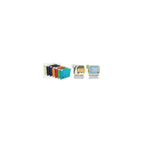 ELBA Hängemappe chic ULTIMATE, DIN A4, blau seitlich offen, aus extrem widerstandsfähigem Canson- - 25 Stück (85740 BL) afbeelding 1