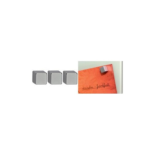 MAUL Neodym-Würfelmagnet, 10 mm, Haftkraft: 3,8 kg, silber Maße: (B)10 x (T)10 x (H)10 mm, hohe Haftkraft - 1 Stück (6184396) afbeelding 1