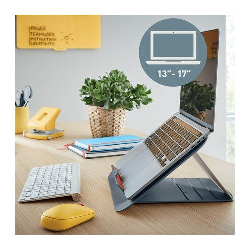Leitz Ergo Cosy - Notebook-Ständer - 33,00cm (13") - 43,20cm (17") - Velvet Gray (64260089) afbeelding 2