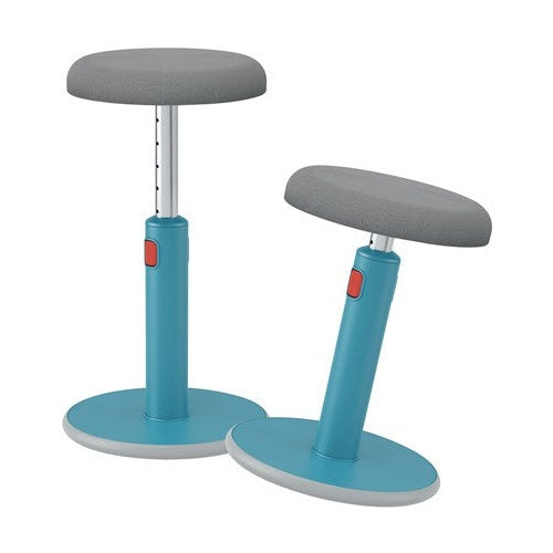 LEITZ Sitz-Steh-Hocker Ergo Cosy Aktiv, blau höhenverstellbar von 45 - 79 cm über rote Entrieglungstaste, - 1 Stück (6518-00-61) afbeelding 1
