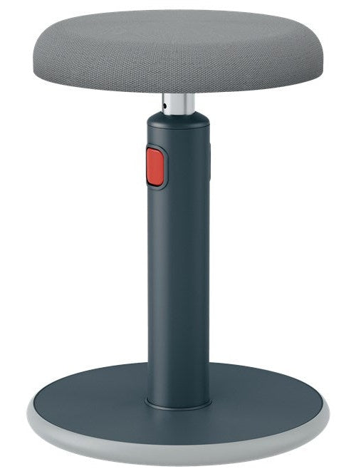 LEITZ Sitz-Steh-Hocker Ergo Cosy Aktiv, grau höhenverstellbar von 45 - 79 cm über rote Entrieglungstaste, - 1 Stück (6518-00-89) afbeelding 5