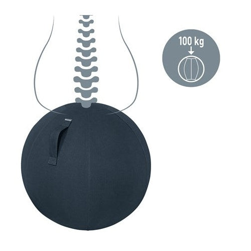 Leitz Ergo Cosy Active - Gepolsterter Sitz - Blau - Grau - 33 cm - 110 kg - 341 mm - 369 mm (5279-00-89) afbeelding 3