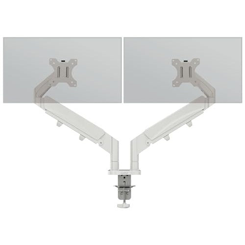 Esselte Leitz Monitor-Halterung Ergo 65370085 lichtgrau für 2 Monitore Tischklemme (65370085) afbeelding 1