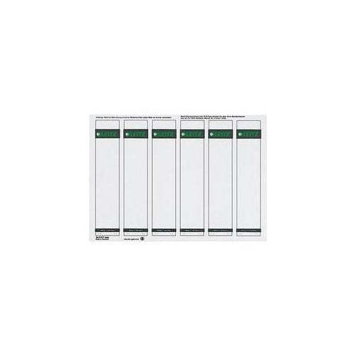 Esselte Leitz - Selbstklebende Rückenschilder - Grau - 61 x 192 mm - 80 g/m2 - 100 Etikett(en) (25 Bogen x 4) (1686-00-85) afbeelding 1