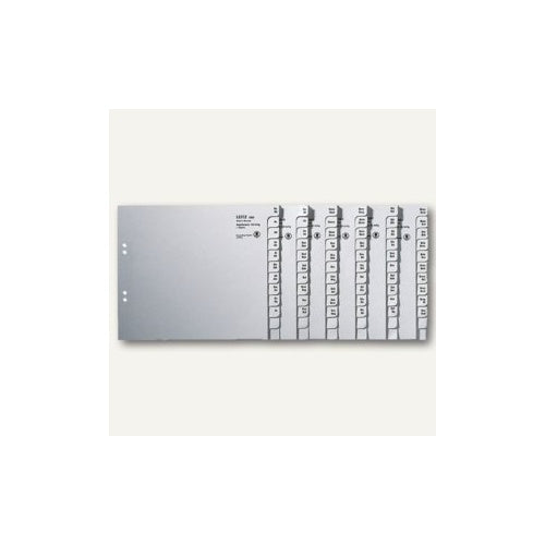 LEITZ Tauenpapier-Register, A-Z, für 12 Ordner, grau - für den Markt: D - L - A - CH (1312-00-85) afbeelding 1