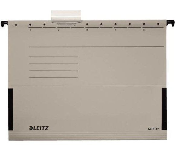 LEITZ ALPHA Hängetasche, A4, mit Fröschen, grau - für den Markt: D / L / A / CH - 25 Stück (1986-00-85) afbeelding 1