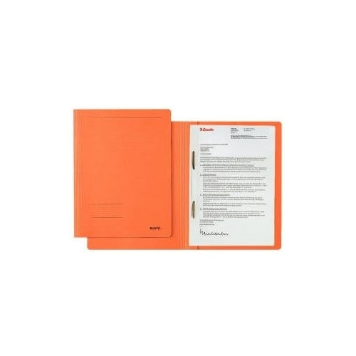 LEITZ Schnellhefter Fresh, DIN A4, Karton, orange aus Pendarec-Karton, 250 g-qm, Fasungsvermögen: 250 Blatt, - 25 Stück (3003-00-45) afbeelding 1