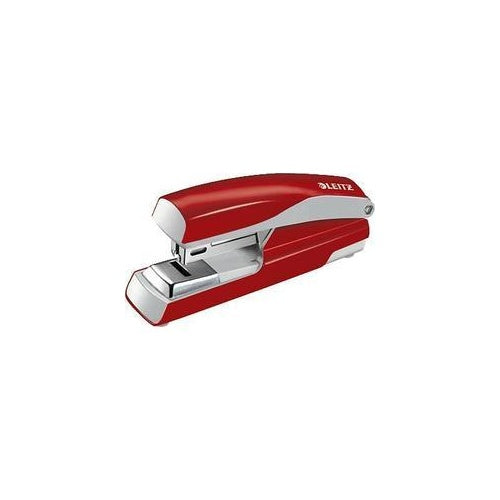 LEITZ Flachheftgerät Nexxt 5505, Heftleistung: 30 Blatt, rot Flachhefttechnologie spart bis 30% Platz im Ordner, Einlege- (5505-00-25) - 4002432357413 - image 1
