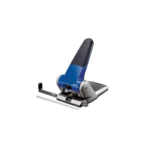 LEITZ Registraturlocher 5180, Stanzleistung: 65 Blatt, blau Extrastarker Registraturlocher, mit Anschlagschiene bis (5180-00-35) afbeelding 1