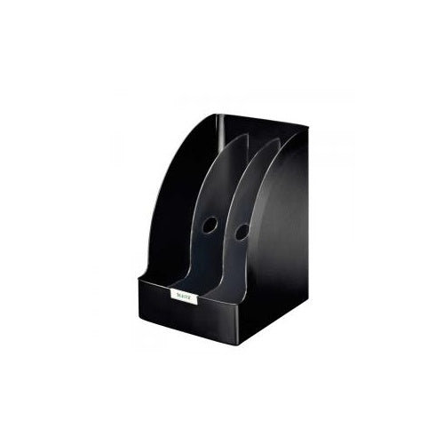 Esselte-Leitz LEITZ Stehsammler Plus Jumbo, DIN A4, Polystyrol, schwarz Fassungsvermögen: 205 mm, mit Griffloch an der Rückseite, - 1 Stück (5239-00-95) - 4002432390953 - image 1