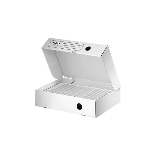 Esselte Leitz 10 Archivboxen Infinity weiß 25.5 x 33.0 8.0 cm (61000000) afbeelding 1