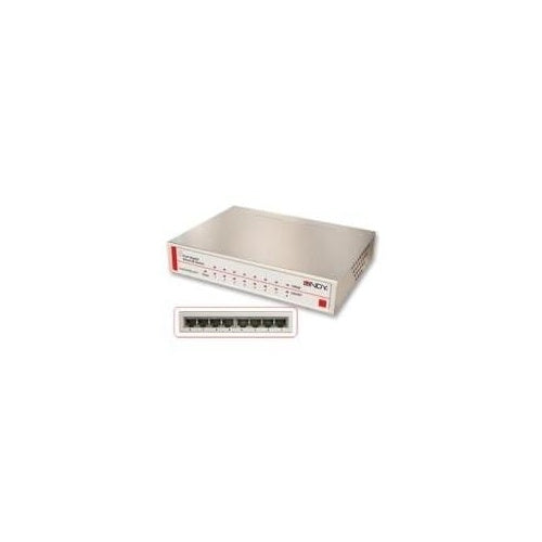 Lindy Gigabit Desktop Switch - Switch - 8 x 10/100/1000 - Desktop (25045) afbeelding 1