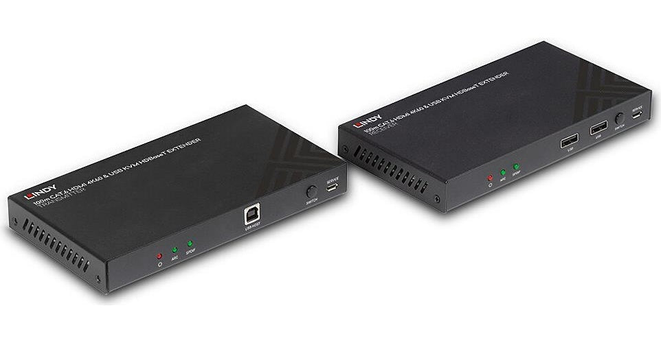 LINDY - Sender und Empfänger - Video-, Audio-, Infrarot- und serielle Erweiterung - HDMI, HDBaseT - über CAT 6 - bis zu 100 m (38343) afbeelding 1