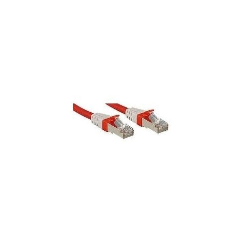 Lindy Premium - Patch-Kabel - RJ-45 (M) - RJ-45 (M) - 7,5m - SFTP - CAT 6a - halogenfrei - Rot (45389) afbeelding 1