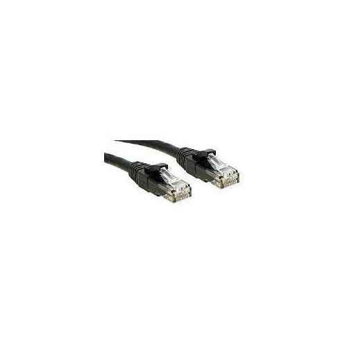 Lindy Premium - Patch-Kabel - RJ-45 (M) - RJ-45 (M) - 7,5m - UTP - CAT 6 - glatt, halogenfrei - Schwarz (45436) afbeelding 1